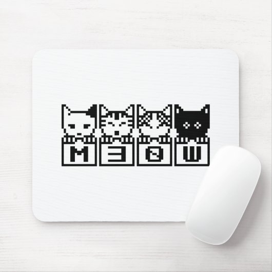 DIE 8-BIT-KATZEN M30 W MOUSEPAD (Mit Mouse)