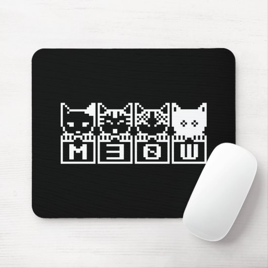 DIE 8-BIT-KATZEN M30 W MOUSEPAD (Mit Mouse)