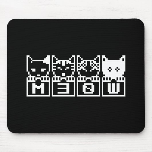 DIE 8-BIT-KATZEN M30 W MOUSEPAD (Vorne)
