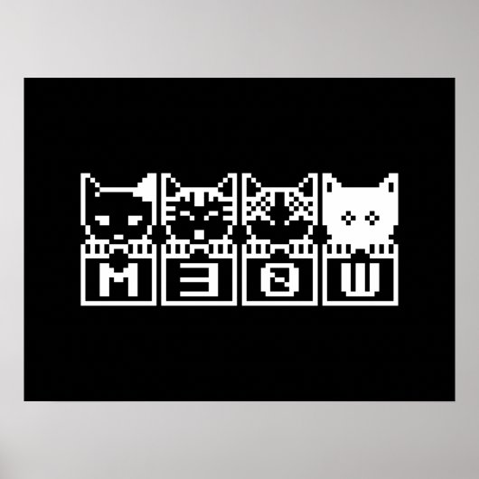 DIE 8-BIT-KATZEN M30 W POSTER (Vorne)
