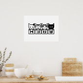 DIE 8-BIT-KATZEN M30 W POSTER (Küche)