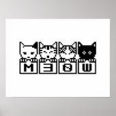 DIE 8-BIT-KATZEN M30 W POSTER (Vorne)