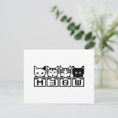 DIE 8-BIT-KATZEN M30 W POSTKARTE (Stehend Vorderseite)