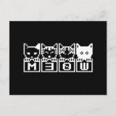 DIE 8-BIT-KATZEN M30 W POSTKARTE (Vorderseite)