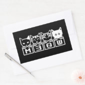 DIE 8-BIT-KATZEN M30 W RECHTECKIGER AUFKLEBER (Umschlag)