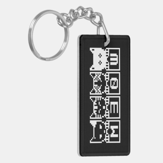 DIE 8-BIT-KATZEN M30 W SCHLÜSSELANHÄNGER (Vorderseite links)