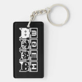 DIE 8-BIT-KATZEN M30 W SCHLÜSSELANHÄNGER (Rückseite)