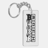 DIE 8-BIT-KATZEN M30 W SCHLÜSSELANHÄNGER (Vorderseite links)