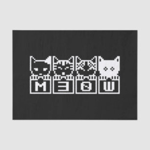 DIE 8-BIT-KATZEN M30 W SEIDENPAPIER