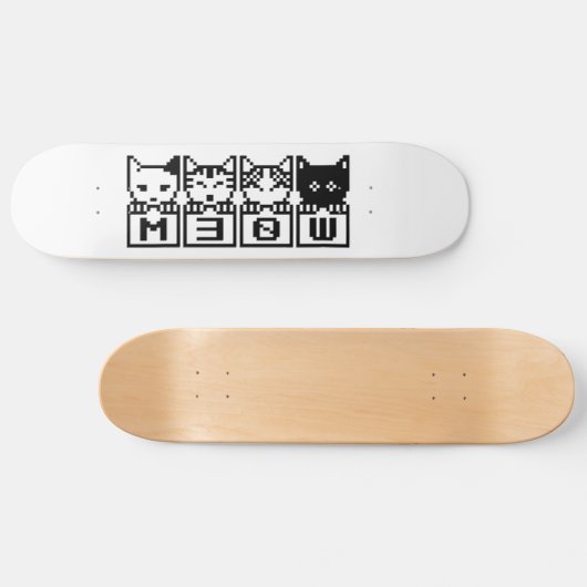 DIE 8-BIT-KATZEN M30 W SKATEBOARD (Horizontal)