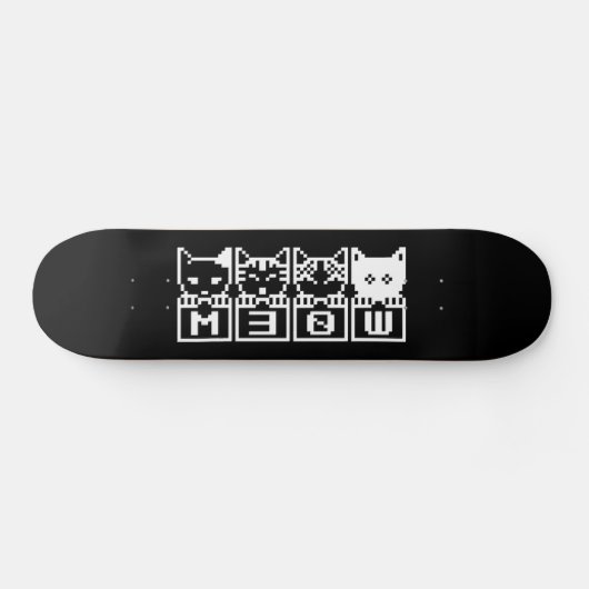 DIE 8-BIT-KATZEN M30 W SKATEBOARD (Horizontal)