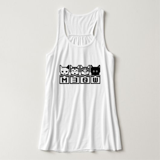 DIE 8-BIT-KATZEN M30 W TANK TOP (Design Vorderseite)