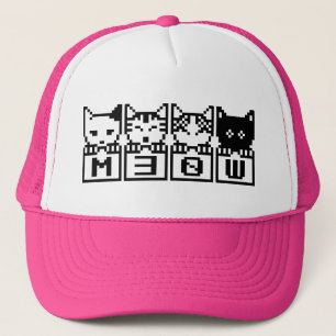 DIE 8-BIT-KATZEN M30 W TRUCKERKAPPE