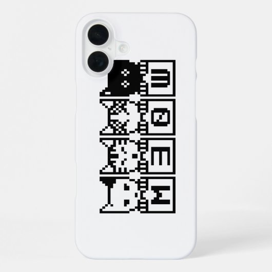 DIE 8-BIT-KATZEN M30W iPhone HÜLLE (Rückseite)