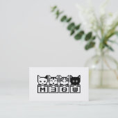 DIE 8-BIT-KATZEN M30W VISITENKARTE (Stehend Vorderseite)