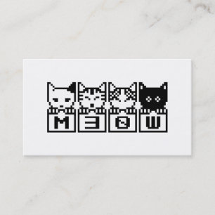 DIE 8-BIT-KATZEN M30W VISITENKARTE