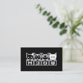 DIE 8-BIT-KATZEN M30W VISITENKARTE (Stehend Vorderseite)