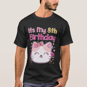 Die 8. Geburtstagskatze Kitten Party Girls Matchin T-Shirt