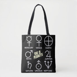 Die 8 Planetensymbole-Tabelle  Tasche