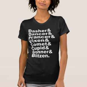 Die 8 Rentiere des Weihnachtsmanns   Weihnachtsfei T-Shirt