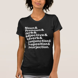 Die 8 Teile der englischen Sprache T-Shirt