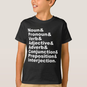 Die 8 Wortarten in der englischen Sprache T-Shirt