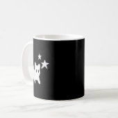 Die 90er Jahre Beängstigende Tomcat-Katze wird unt Kaffeetasse (Vorderseite Links)