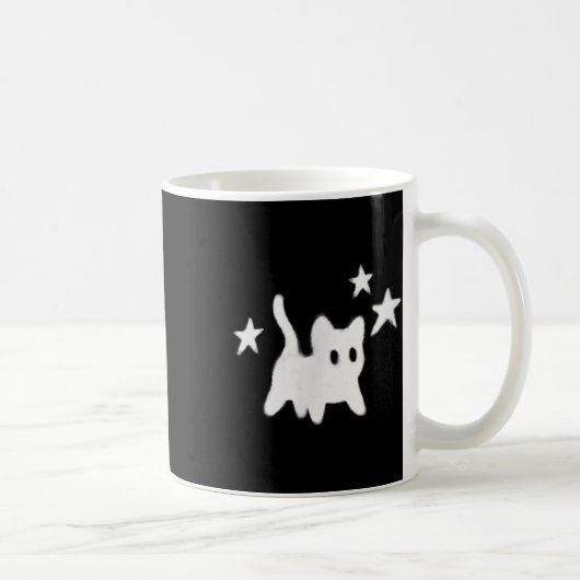 Die 90er Jahre Beängstigende Tomcat-Katze wird unt Kaffeetasse (Rechts)
