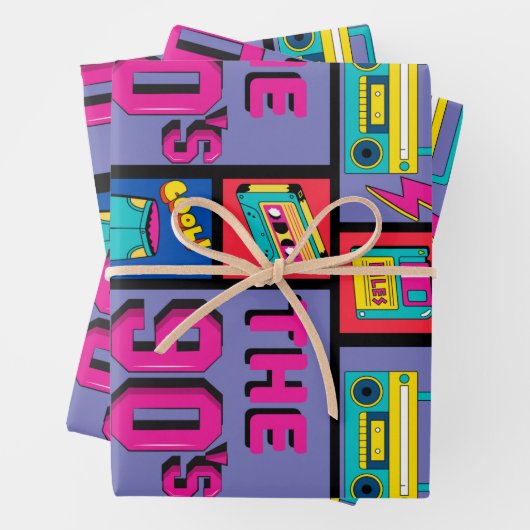 Die 90er Jahre Geschenkpapier Set (Beispiel)