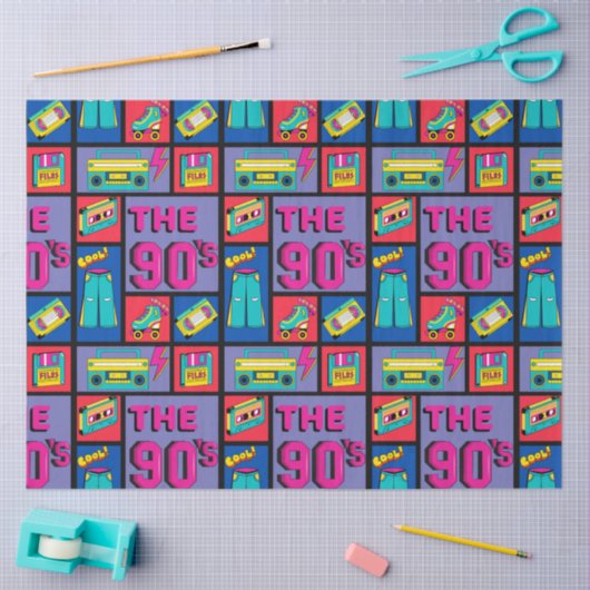 Die 90er Jahre Seidenpapier (Basteln)