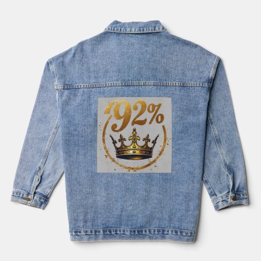 Die 92 % jeansjacke (Rückseite)