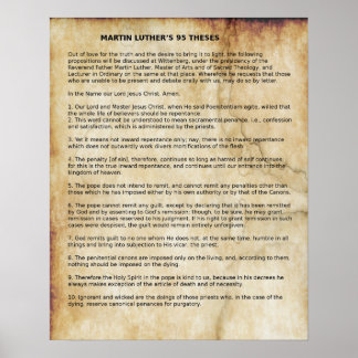 Die 95 MARTIN LUTHER-Plakate Poster