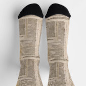 Die 95 Thesen (Martin Luther) Socken (Oben)