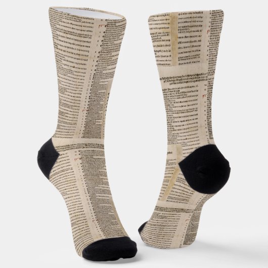 Die 95 Thesen (Martin Luther) Socken (Gewinkelt)