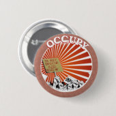 Die 99 Prozent besetzen Button (Vorne & Hinten)