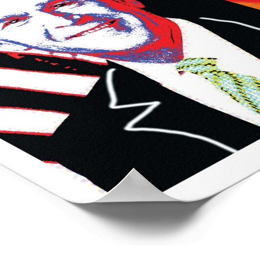 Die 9 Gesichter von Bush-Poster Poster (Ecke)