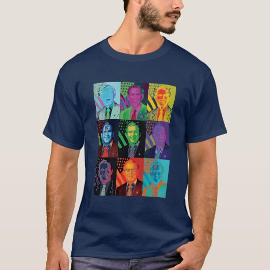 Die 9 Gesichter von Bush-T - Shirt (Vorderseite)