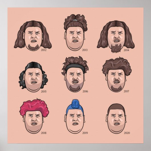 Die 9 Gesichter von Rainer Drachenlord Winkler Poster (Vorne)