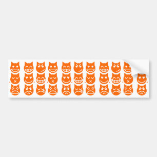 Die 9 Leben der Emoji-Katze Autoaufkleber