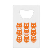Die 9 Leben der Emoji-Katze Geldbeutel Flaschenöffner (Vorderseite)