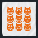 Die 9 Leben der Emoji-Katze Halstuch<br><div class="desc">Die neun Leben der Emoji Katzen ~ Grinsen,  Smirgen,  Lächeln,  Liebe,  Tränen der Freude,  Küssen,  Pouting,  Weinen und Webern. Globe Trotters ist auf die Idiosynkratische Bildsprache aus der ganzen Welt spezialisiert. Hier finden Sie einzigartige Grußkarten,  Postkarten,  Poster,  Mousepads und mehr.</div>