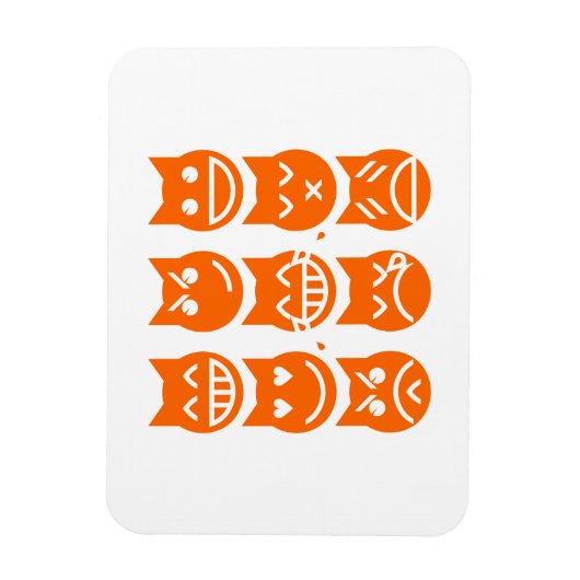 Die 9 Leben der Emoji-Katze Magnet (Vertikal)