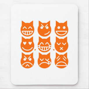 Die 9 Leben der Emoji-Katze Mousepad