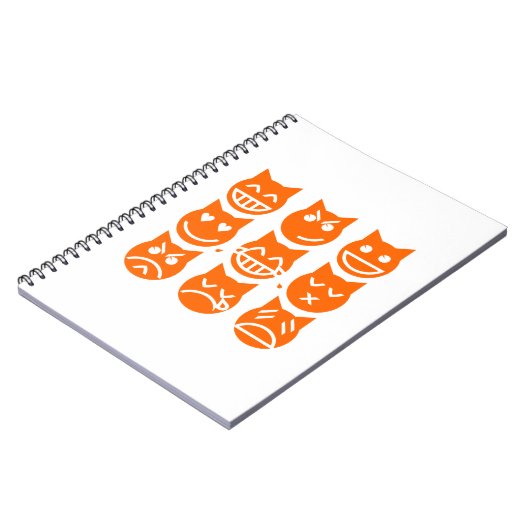 Die 9 Leben der Emoji-Katze Notizblock (Linke Seite)