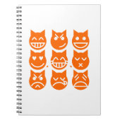 Die 9 Leben der Emoji-Katze Notizblock (Vorderseite)