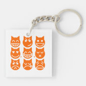 Die 9 Leben der Emoji-Katze Schlüsselanhänger (Rückseite)
