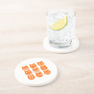 Die 9 Leben der Emoji-Katze Untersetzer