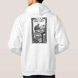 Die 9-to-5-Tarotkarte Lustiger Skelett-Korporate Hoodie