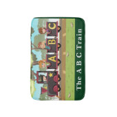 Die A B C Zugreifen auf die grünen, gelben, braune Badematte (Vorderseite Vertikal)