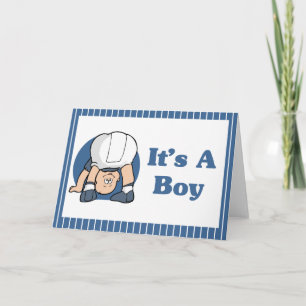 Die A Boy Announcement Card Ankündigung